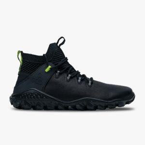 Vivobarefoot Magna Forest Esc Damen Stiefel, Obsidian-Neongrün, Größe 37