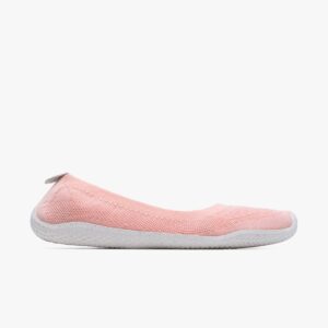 Vivobarefoot Asana Yin Ballerina Knit Damen Schuhe, Peach Melba, Größe 35