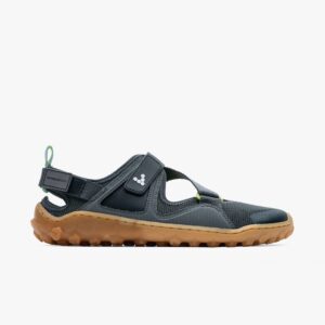 Vivobarefoot Tracker Sandal Herren, Charcoal-Gum, Größe 38