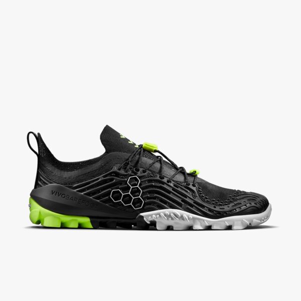 Vivobarefoot Hydra ESC Mens Shoes, Obsidian-Safety Yellow, Größe 46