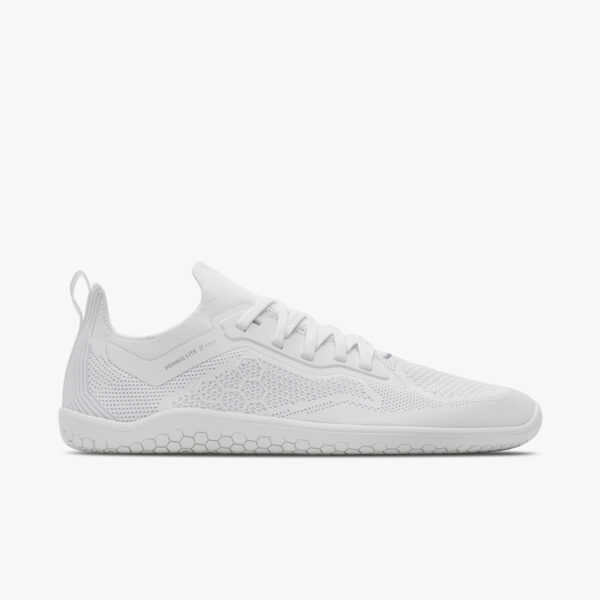 Vivobarefoot Primus Lite Knit Mens Shoes, Helles Weiß, Größe 41