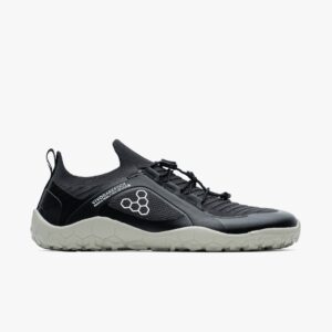 Vivobarefoot Primus Trail Knit FG Womens Shoes Trail Runnng and Trekking, Obsidian-Pelican, Größe 37