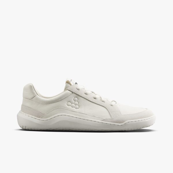 Vivobarefoot Gobi II Sneaker Premium Leather Herren Barfußschuhe, Kalkstein, Größe 44