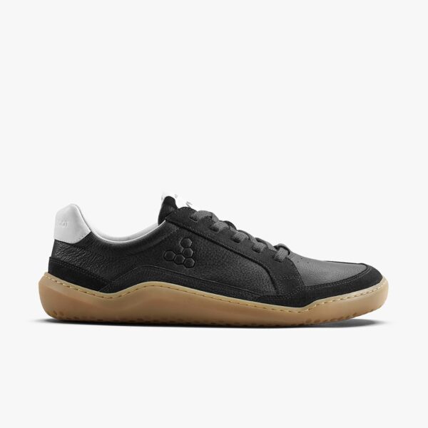Vivobarefoot Gobi II Sneaker Premium Leather Herren Barfußschuhe, Obsidian, Größe 45