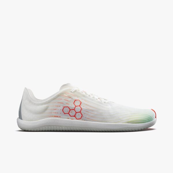 Vivobarefoot Primus Flow Herren Barfußschuhe, Bright White-Neon Orange, Größe 49
