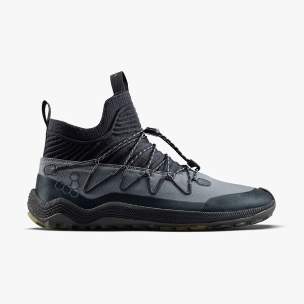 Vivobarefoot Primus Trail Flow Mid Herren Stiefel, Dark Shadow, Größe 46