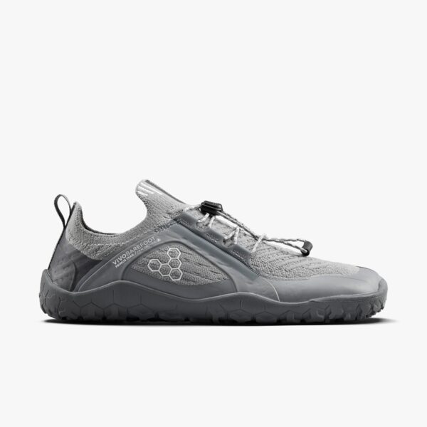 Vivobarefoot Primus Trail Knit FG Herren Barfußschuhe, Ultimate Grey, Größe 42