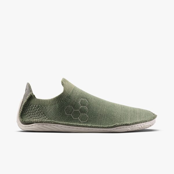 Vivobarefoot Sensus Slip On Knit Herren Barfußschuhe, Olive Night, Größe 44