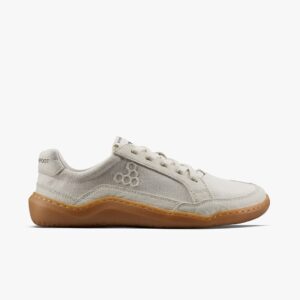 Vivobarefoot Gobi II Sneaker Premium Canvas Herren Barfußschuhe, Beige, Größe 42